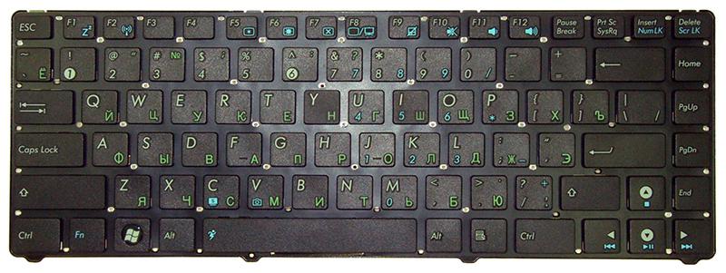 Клавиатура для ноутбука Asus 1215, 1225 черная