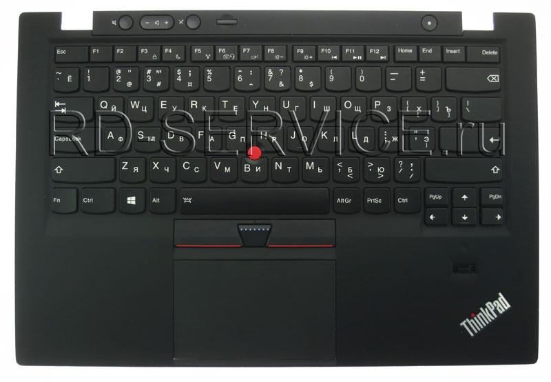 Клавиатура для ноутубка Lenovo X1 Carbon с верхней панелью (RU)