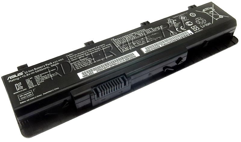 Аккумуляторная батарея для ноутбука  Asus A32-N55 10,8v 5200mAh, 56Wh черный