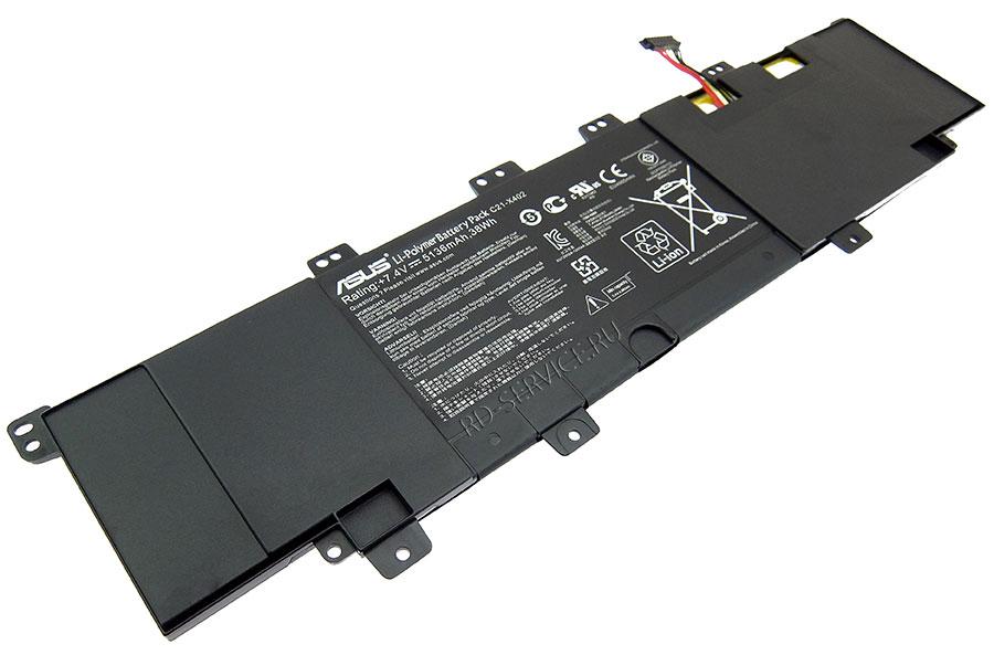 Аккумуляторная батарея C21-X402 для ноутбука  Asus VivoBook S300 7,4v 5136mAh, 38Wh