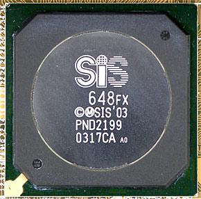 Микросхема SiS 648FX.